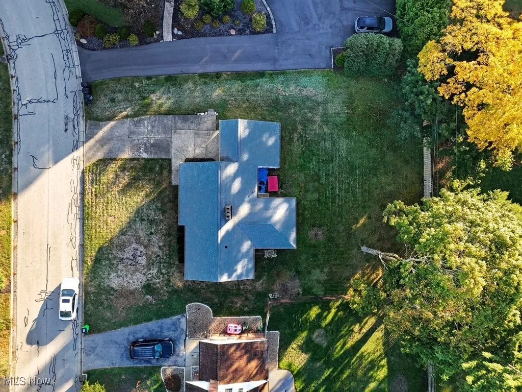 View from above of property