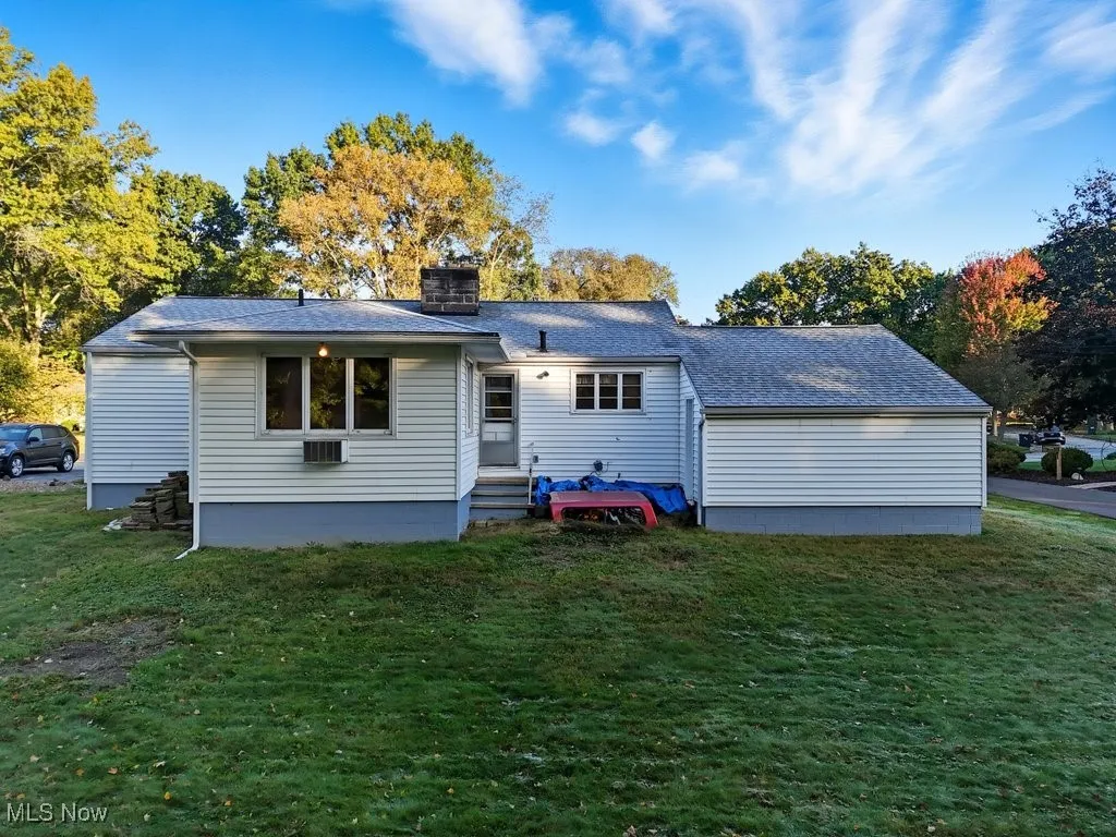 Rear view of property