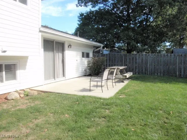 View of yard featuring a patio