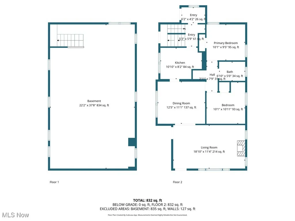 View of floor plan / room layout