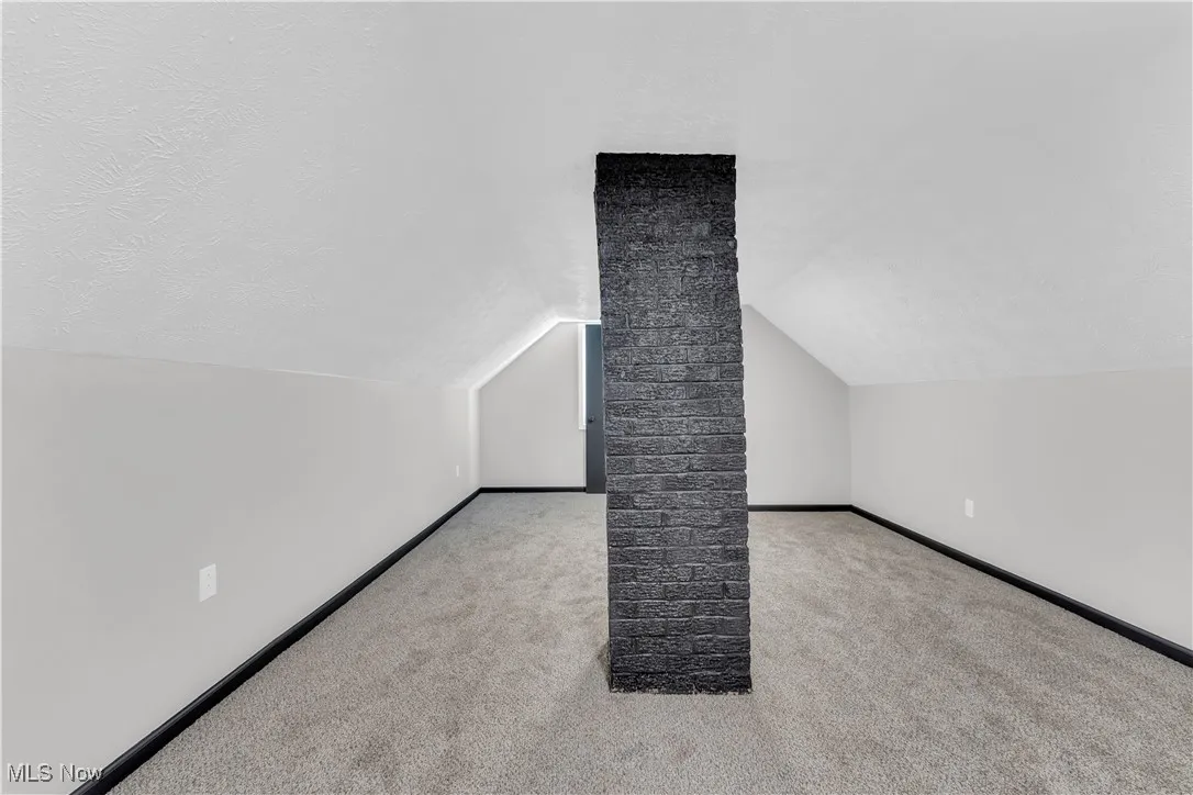 Additional living space with light carpet and vaulted​​‌​​​​‌​​‌‌​‌‌​​​‌‌​‌​‌​‌​​​‌​​ ceiling