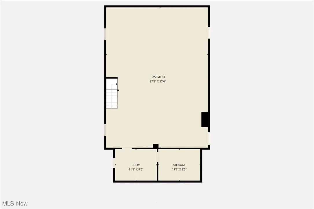 View of floor plan in basement