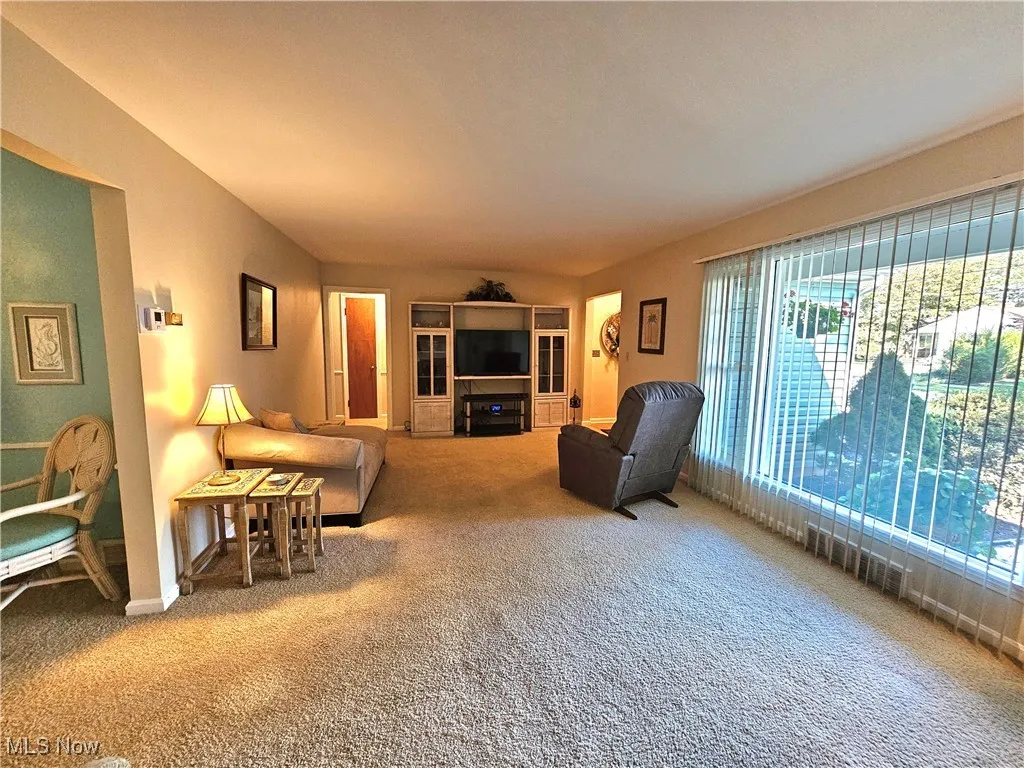 Living room featuring large picture window