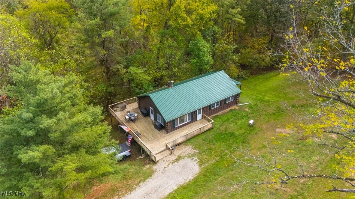 View from above of property