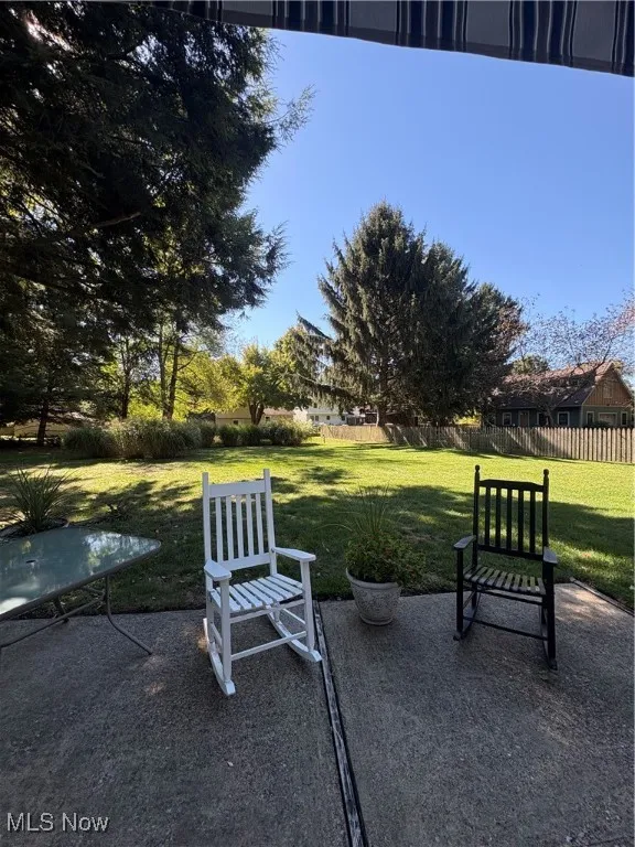 View of yard featuring a patio