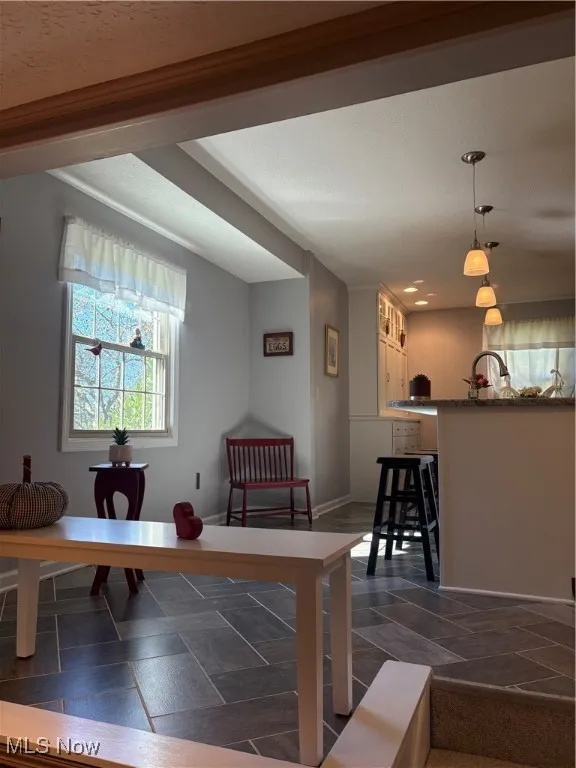 Dining space with plenty of natural light