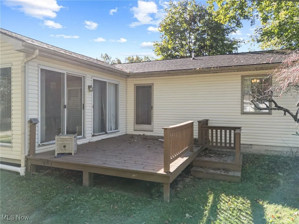 Deck with a lawn