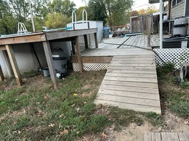 Deck and pool
