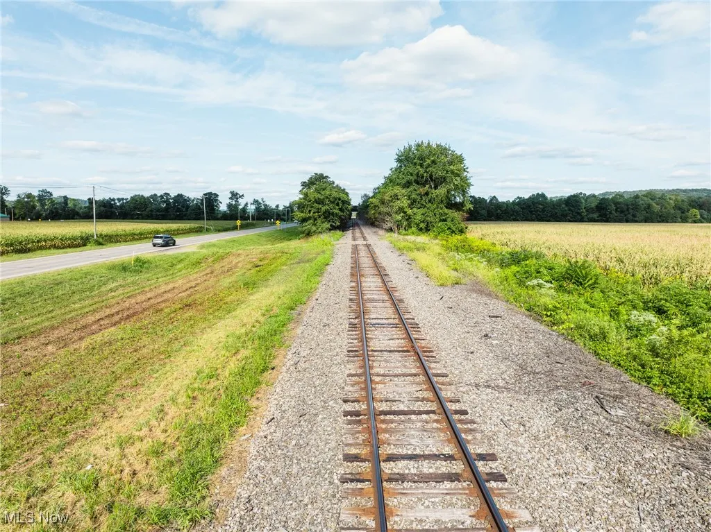 View of dirt / gravel road featuring a view of countryside