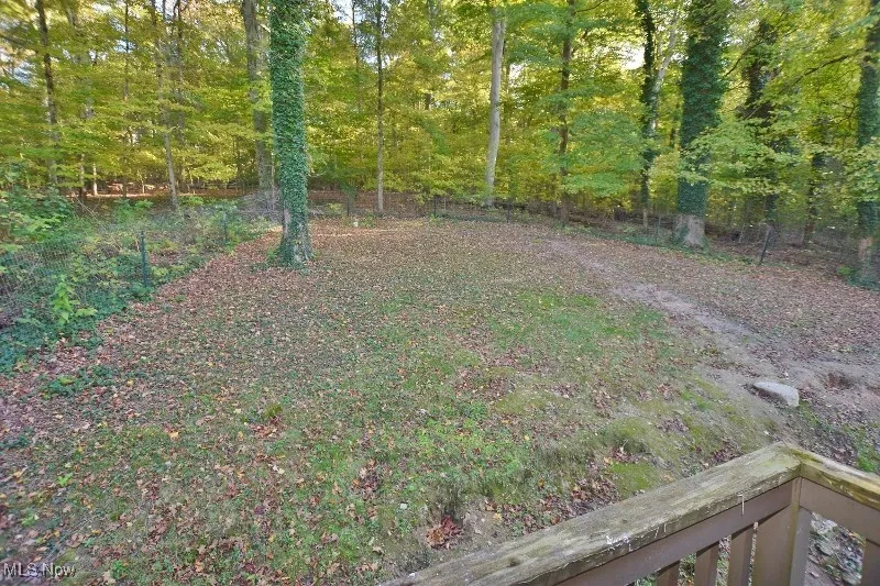 There is a small back deck overlooking the back yard off the 2nd primary bathroom