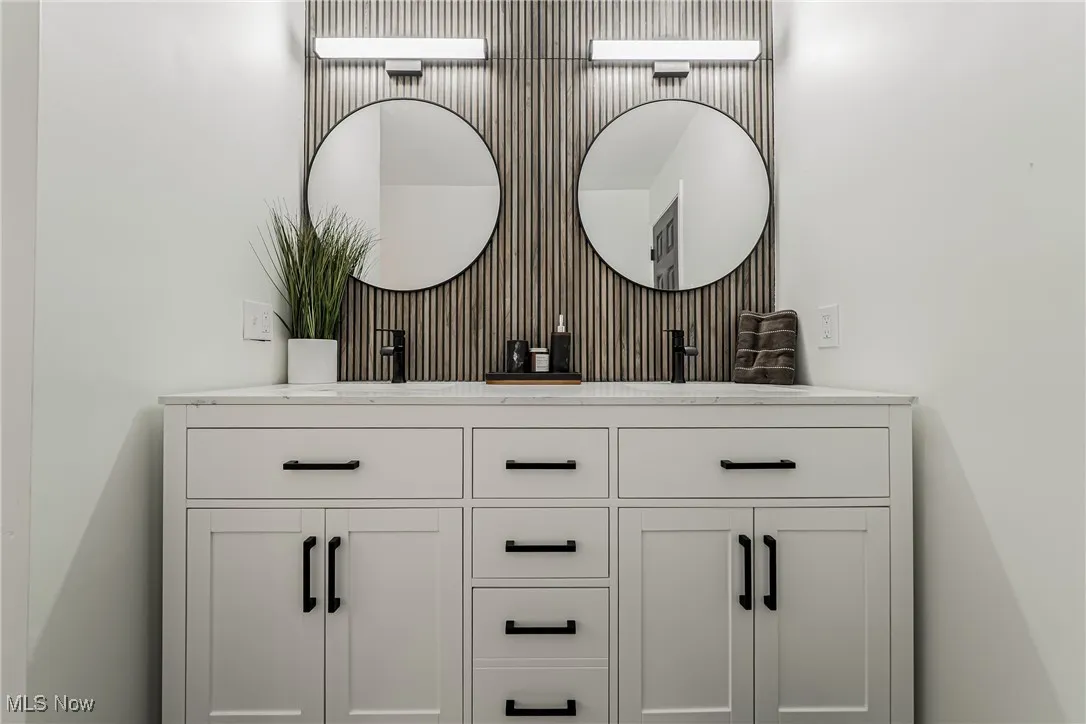 Bathroom with double vanity