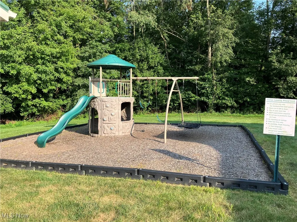 Community play area featuring a lawn