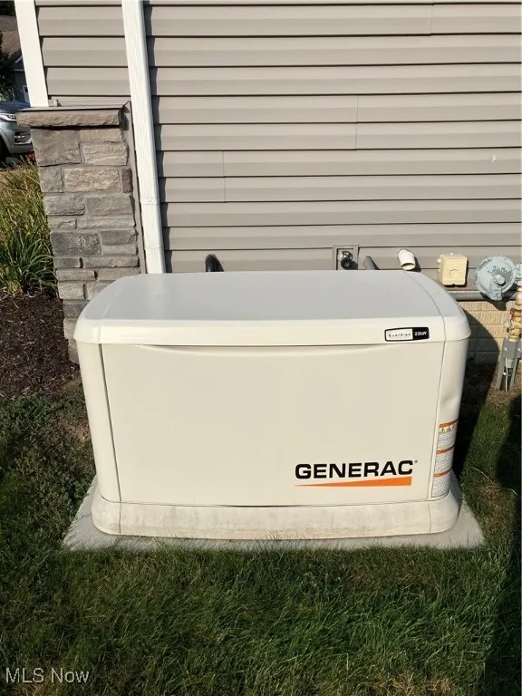 Exterior view of a power unit