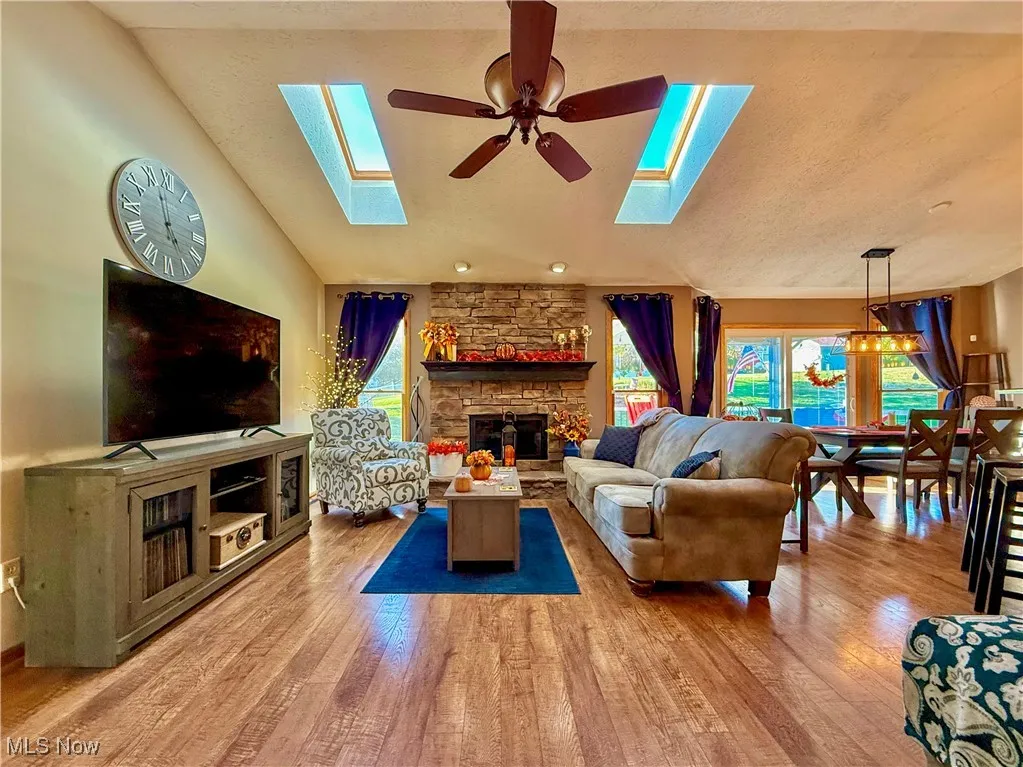 View to fireplace