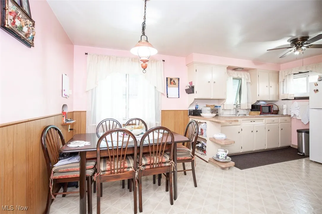 View of eat-in kitchen.