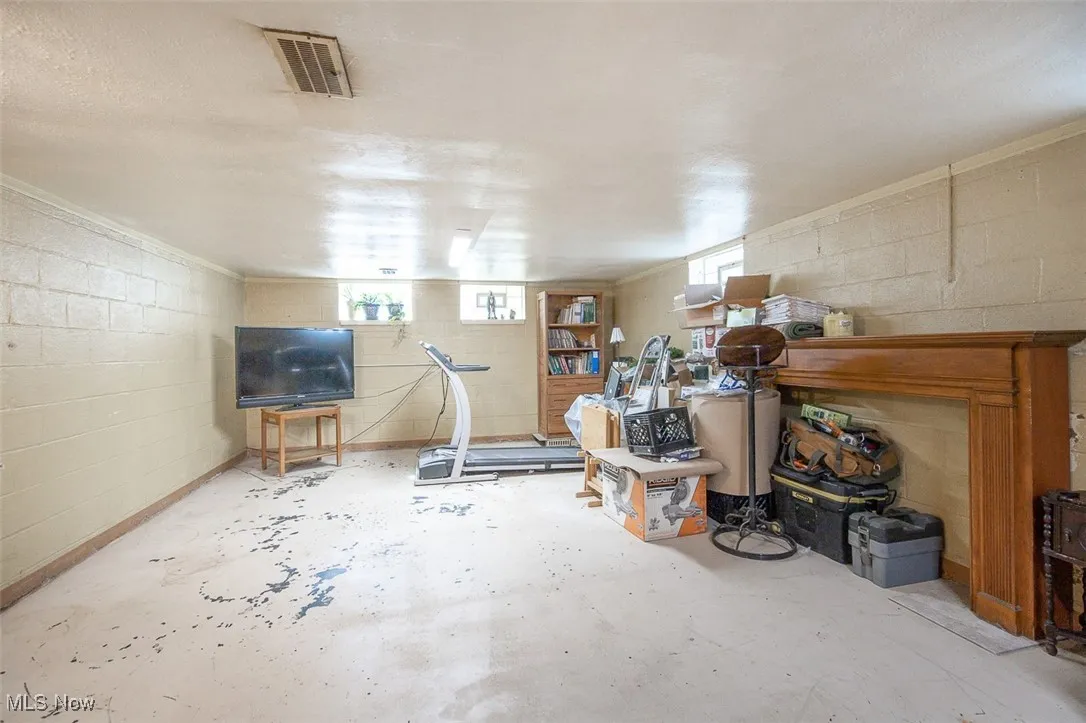 View of basement