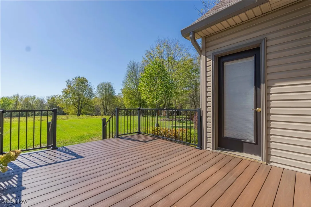 View from back composite deck.