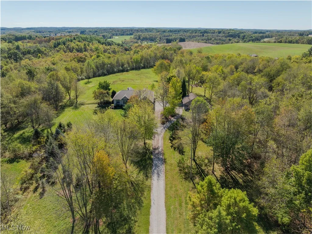 Tree lined driveway leading back to the home!