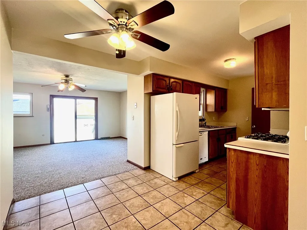Kitchen opening to family room