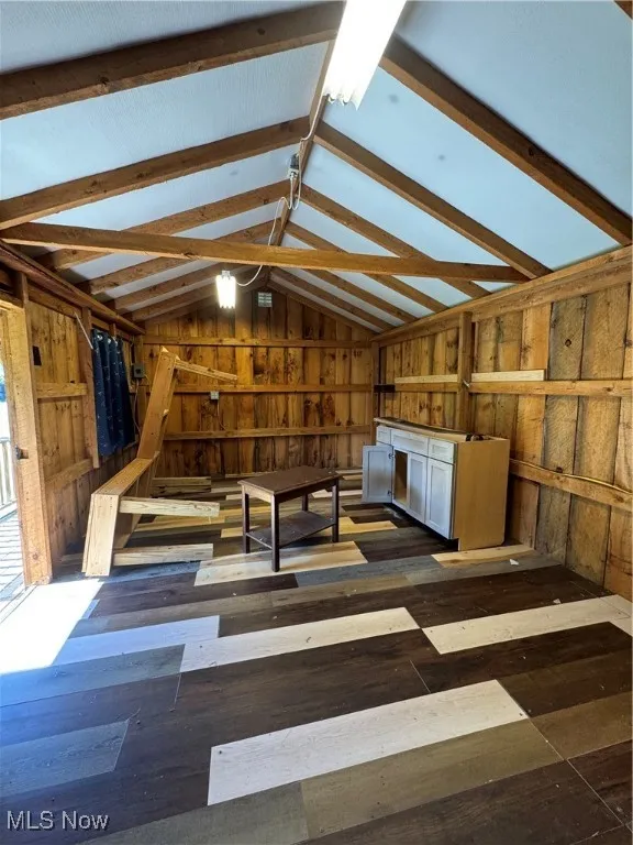 View of unfinished attic