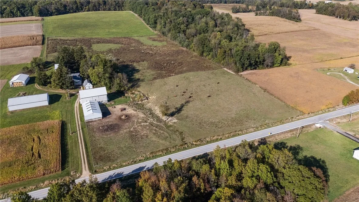 View of property location featuring rural landscape and rows of crops