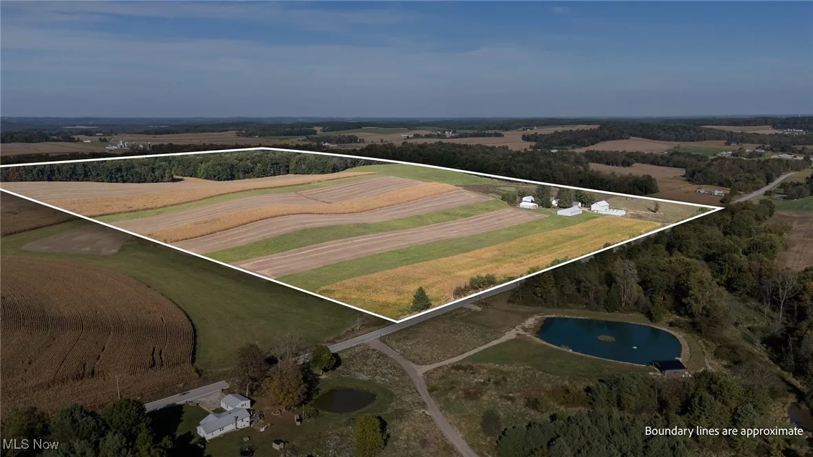 View of property location featuring rural landscape and property parcel outlined