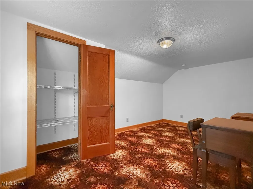 Bonus room featuring a textured ceiling and lofted​​‌​​​​‌​​‌‌​‌‌​​​‌‌​‌​‌​‌​​​‌​​ ceiling