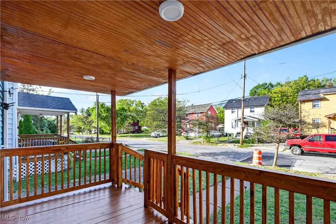 Porch with a residential view