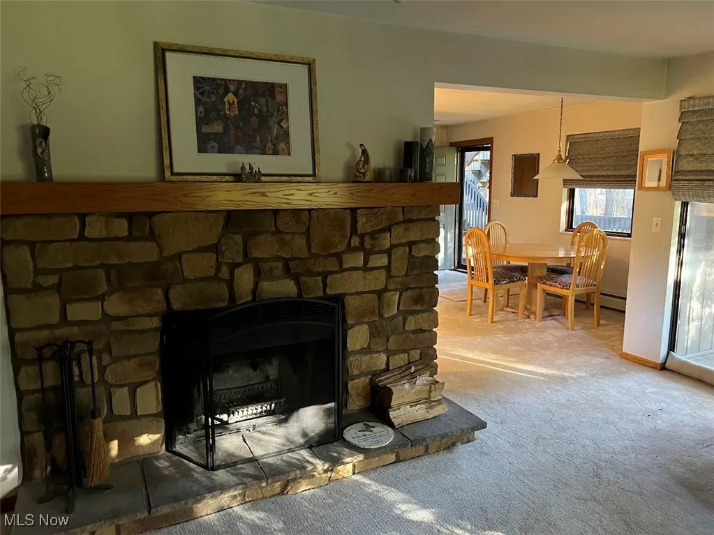 Living room looking into the dining area