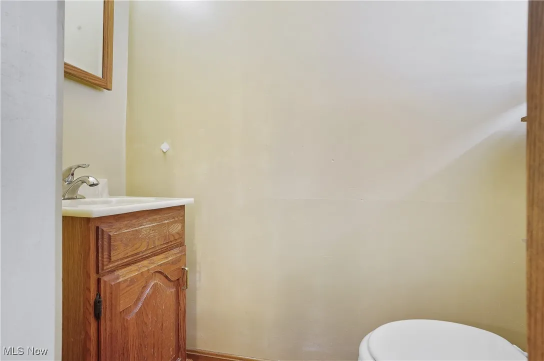 Half bath on the first floor.