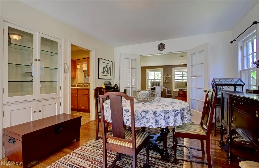 Dining space featuring wood finished floors