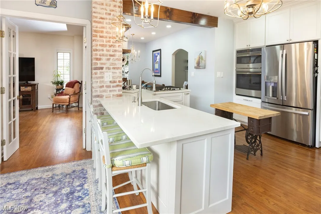 The open concept provides space to see across the first floor and enjoy everyone's company!