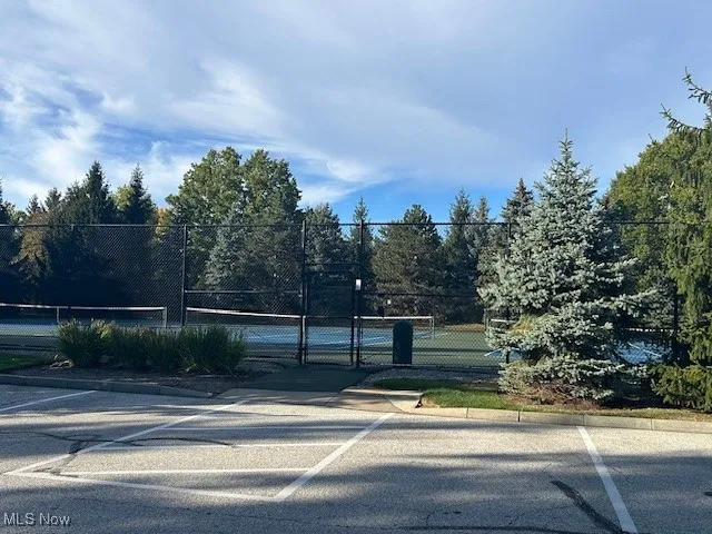 View of tennis court