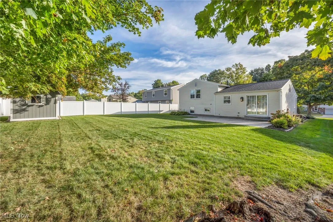 View of yard with a patio area