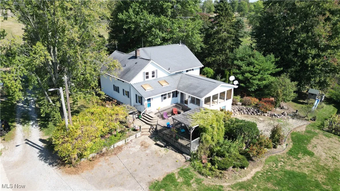 View from above of property
