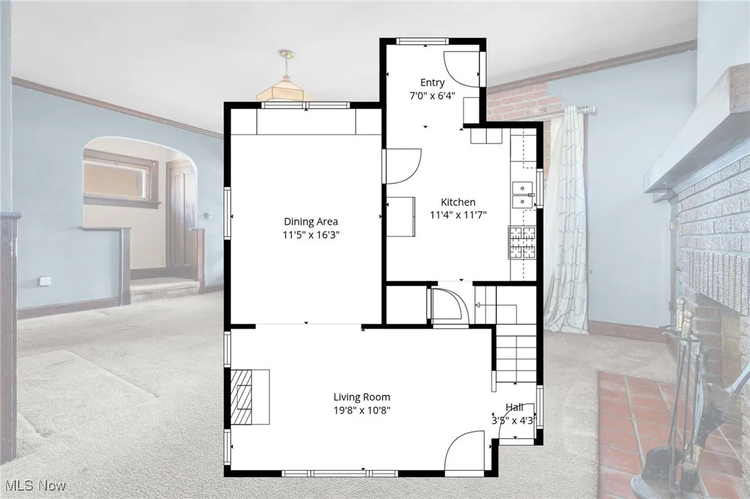 View of room layout