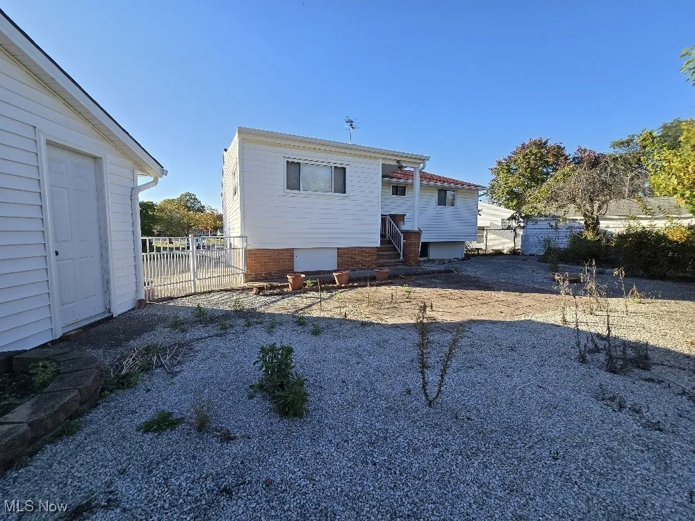 Fenced back of house!