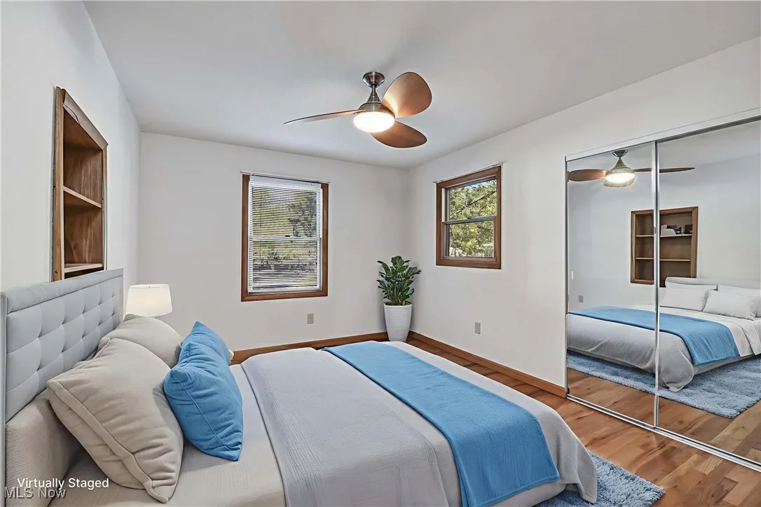 Virtually staged bedroom #3.