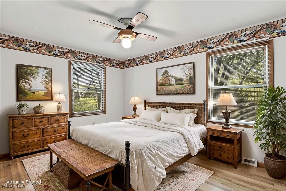 Virtually staged bedroom #4.