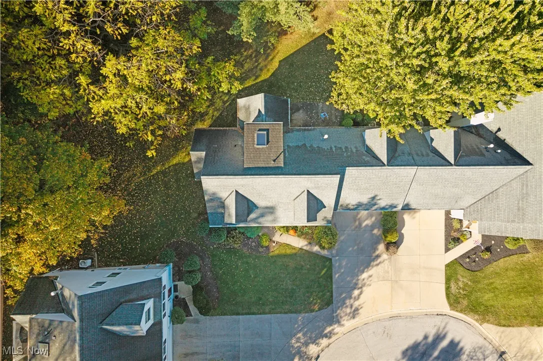 View from above of property