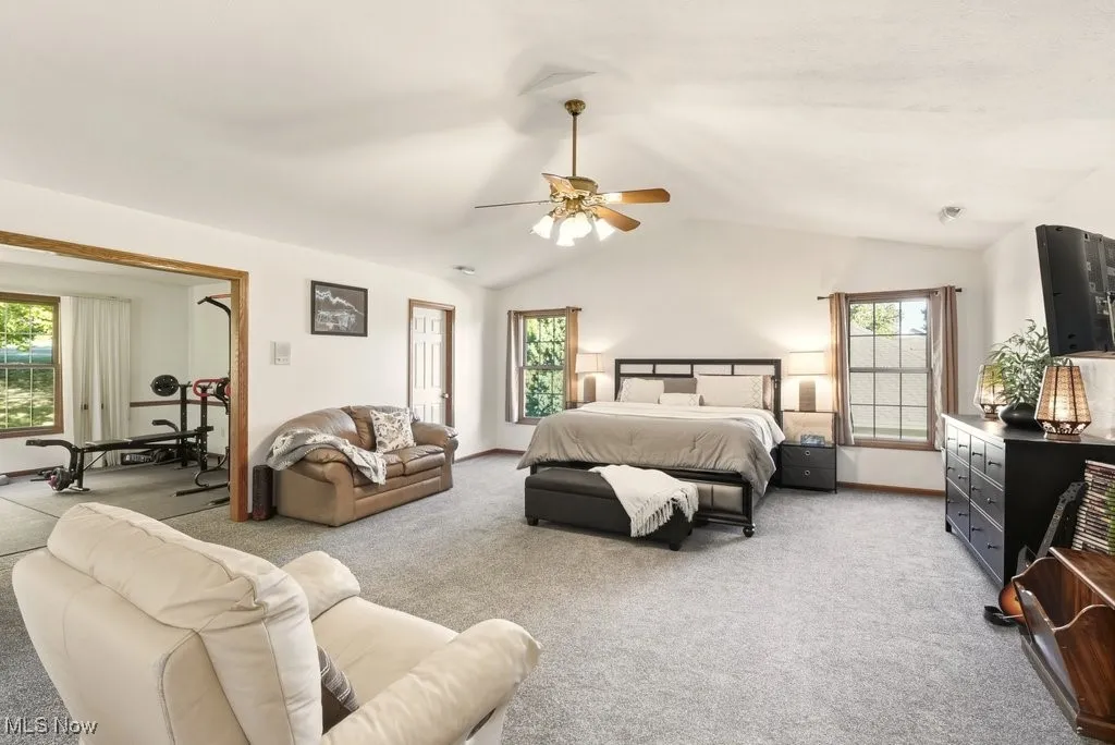 Master Bedroom with Fireplace, Two Extra Large Walk-in Closets, and Large 12 x 14 Sitting Area