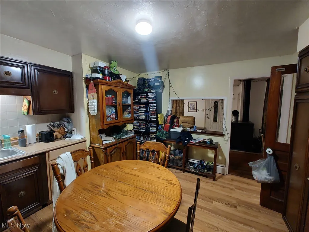 Dining room featuring light wood-style floors