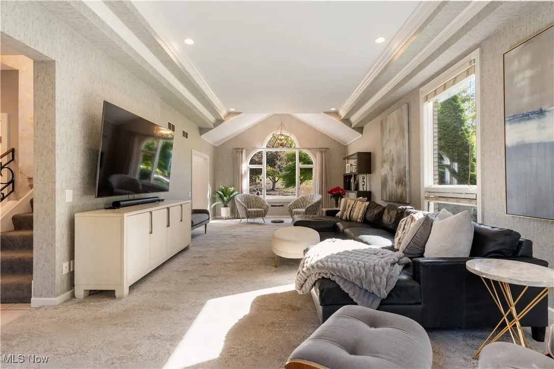 Enjoy entertaining in this luxurious family room.