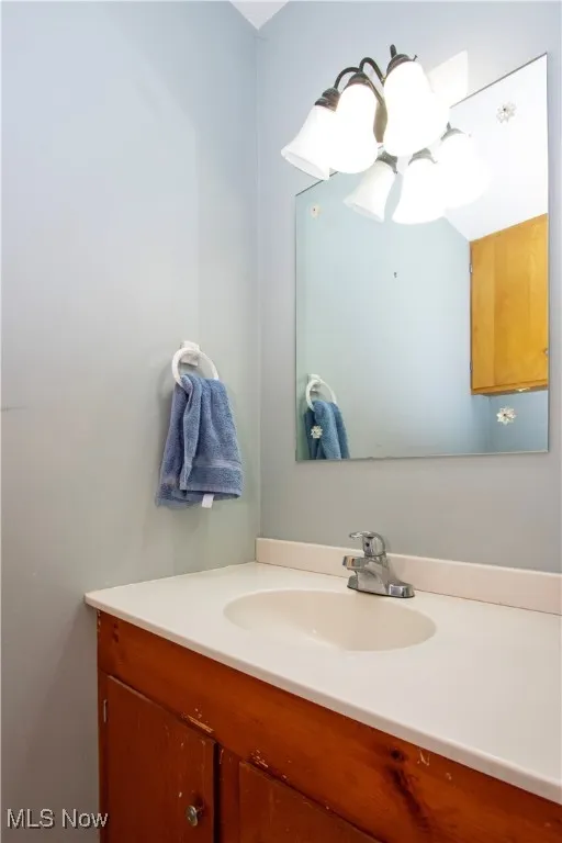 Bathroom featuring vanity