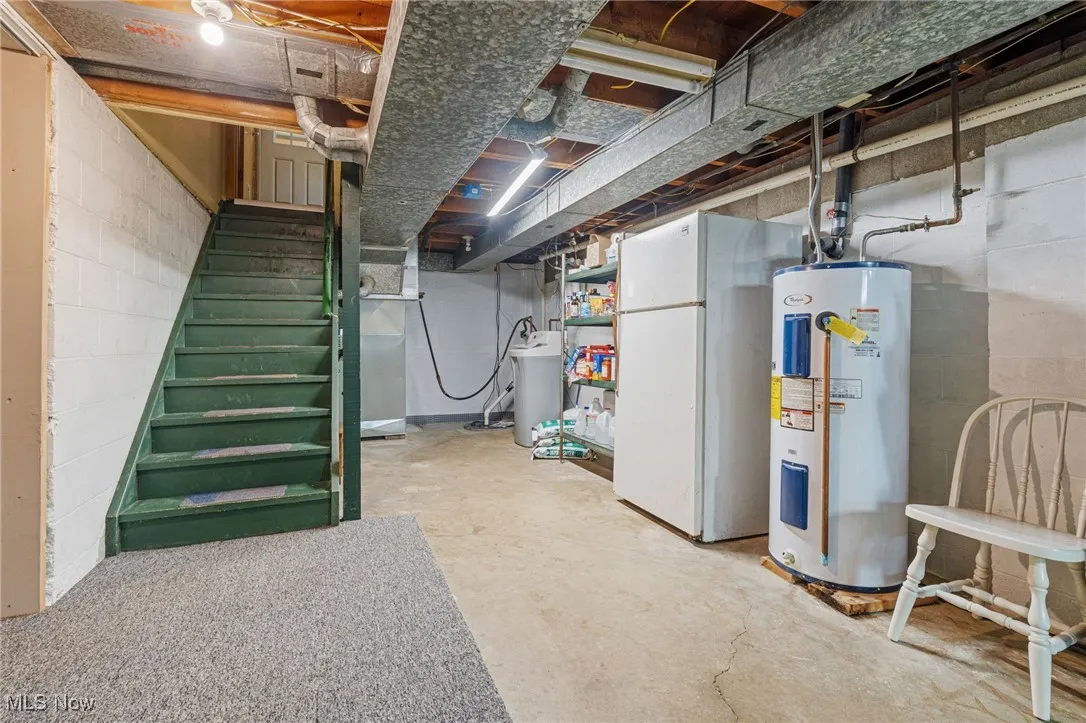 Utility side of basement
