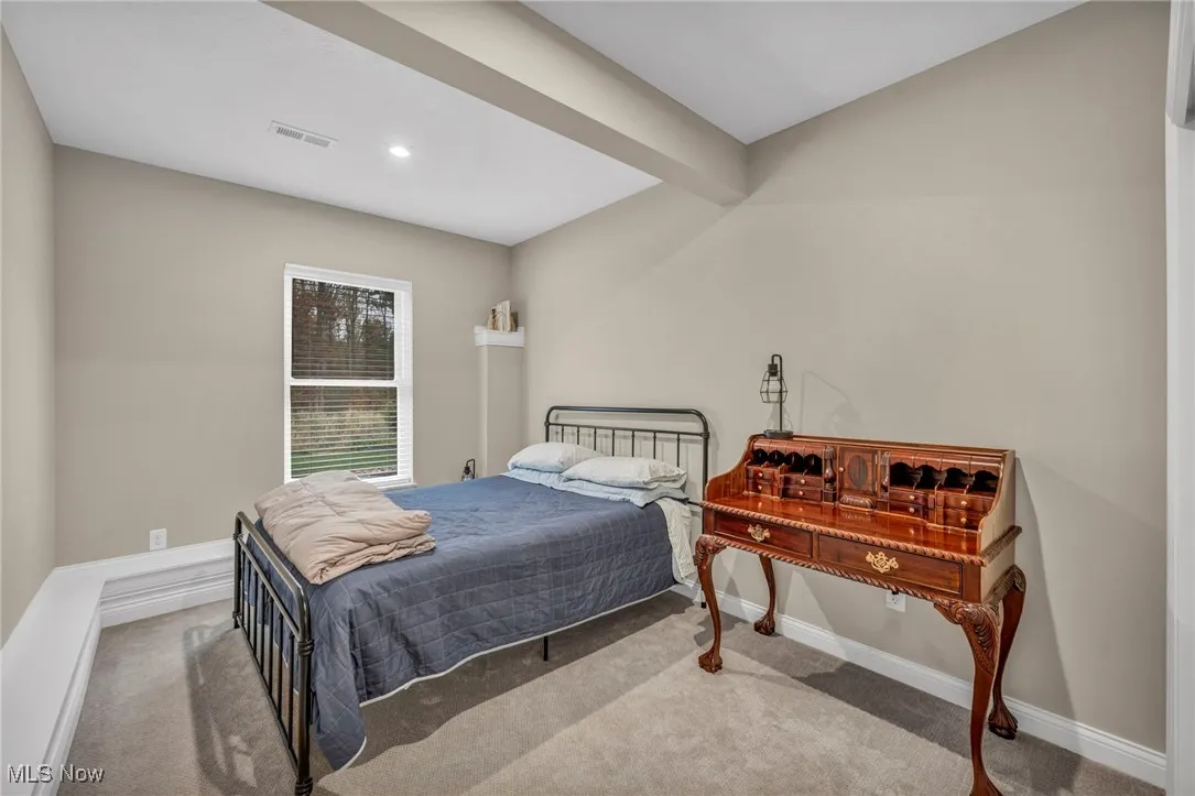 Bedroom featuring carpet and recessed lighting