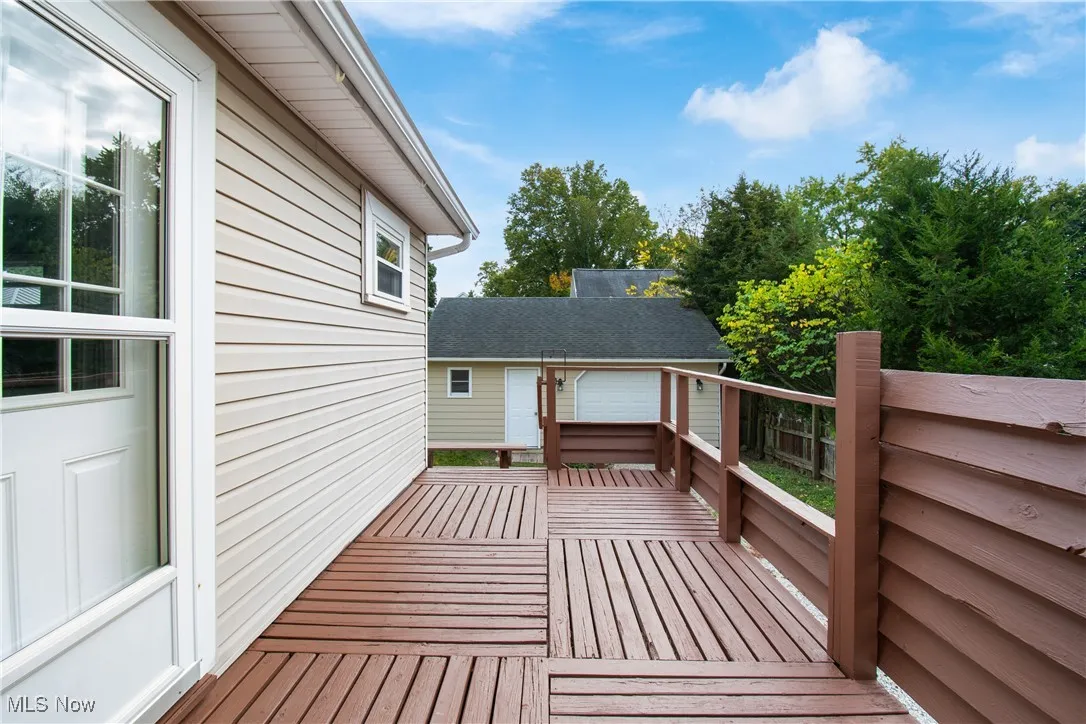 View of deck