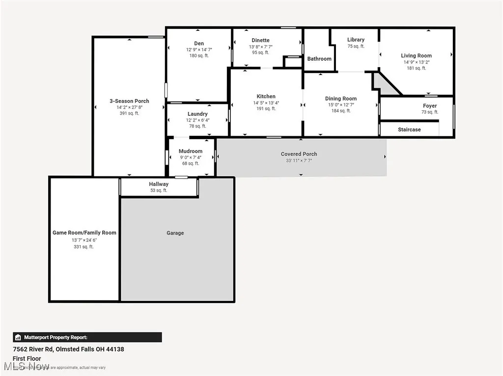 7562 River Road, Olmsted Falls, Ohio 44138,MLS Now Listing ID
