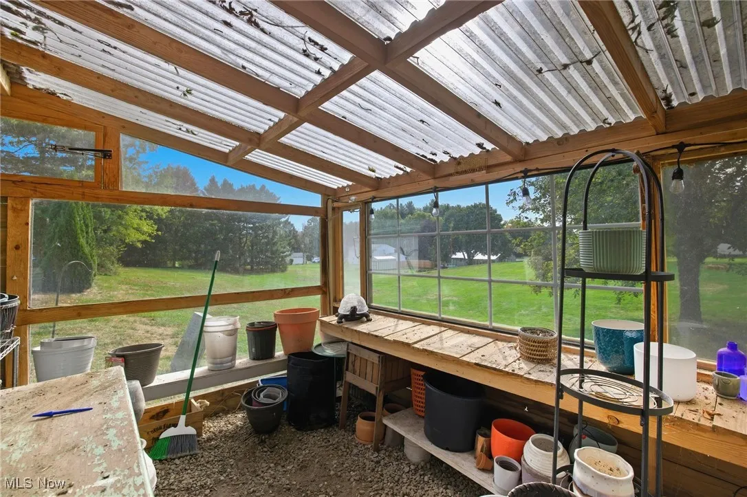 View of the greenhouse inside