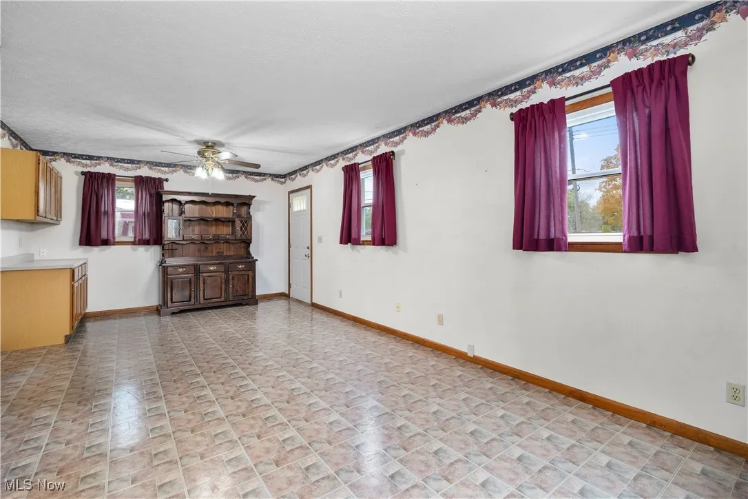 This room could be used a s a formal dining, family room, recreational room lots of opportunity for this room, is off kitchen in front part of the home